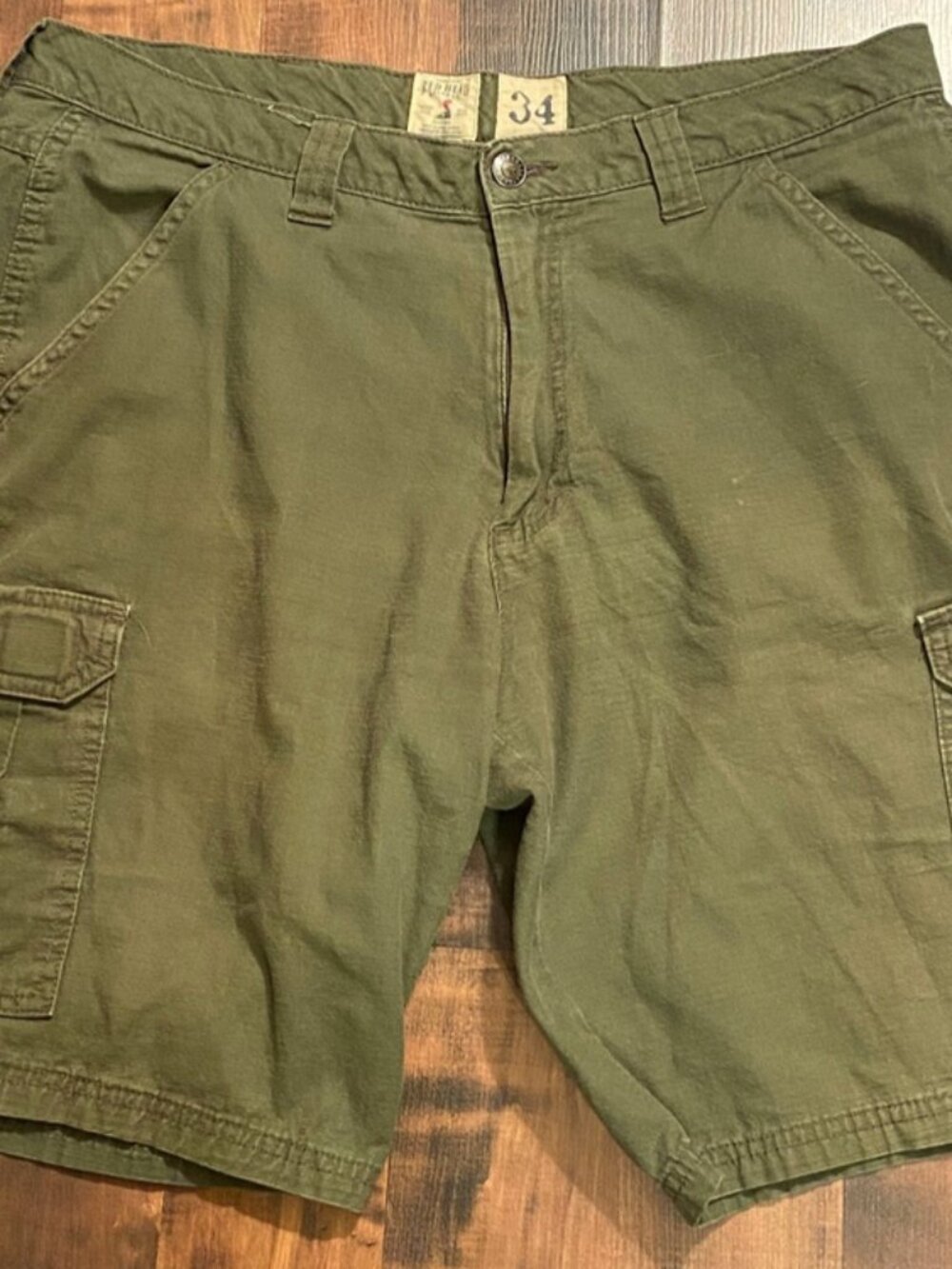 RedHead Mens Shorts Size 34 Green Outdoors Cargo Work Wear Casual Comfortable